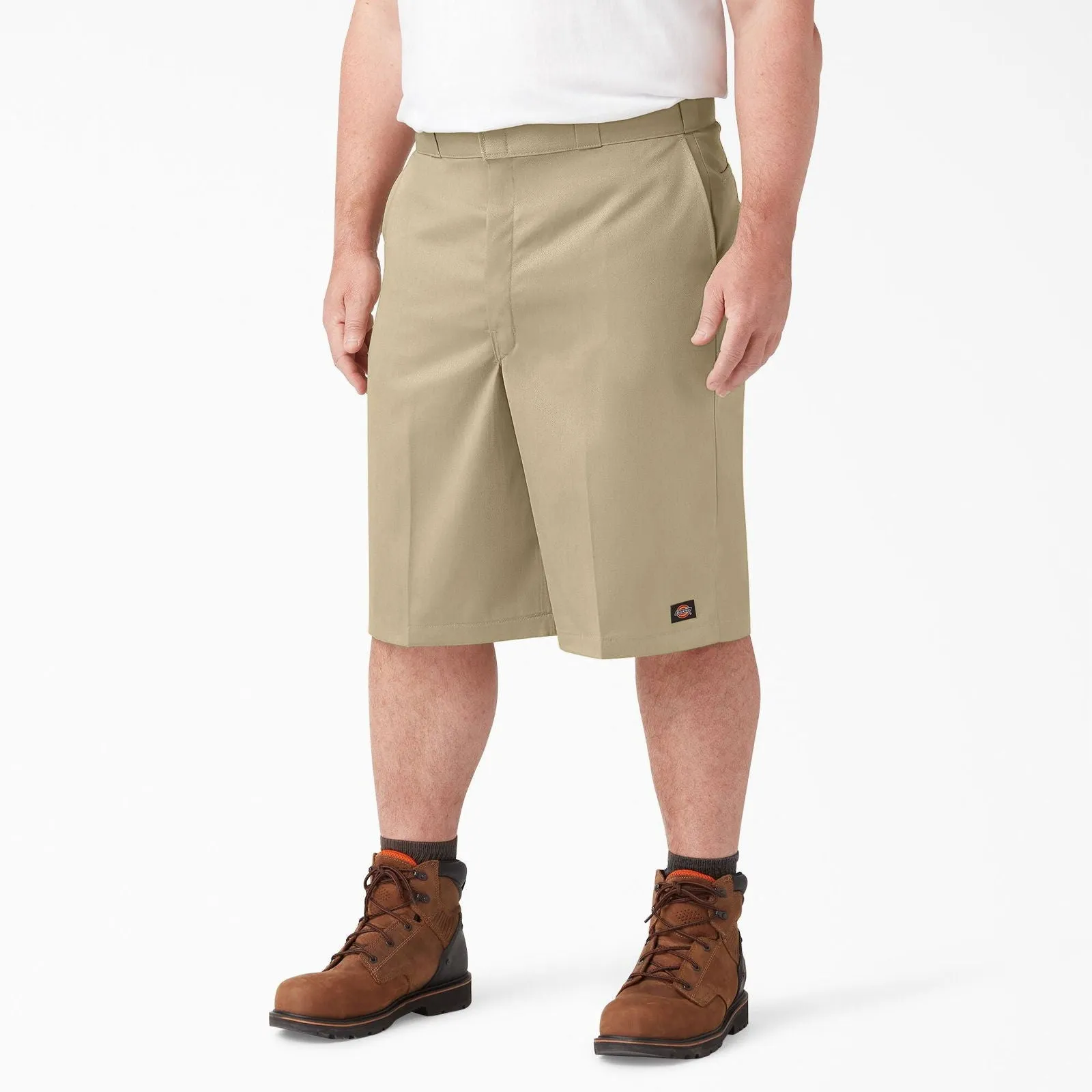 13" Loose Fit Multi-Use Pocket Work Shorts - Khaki