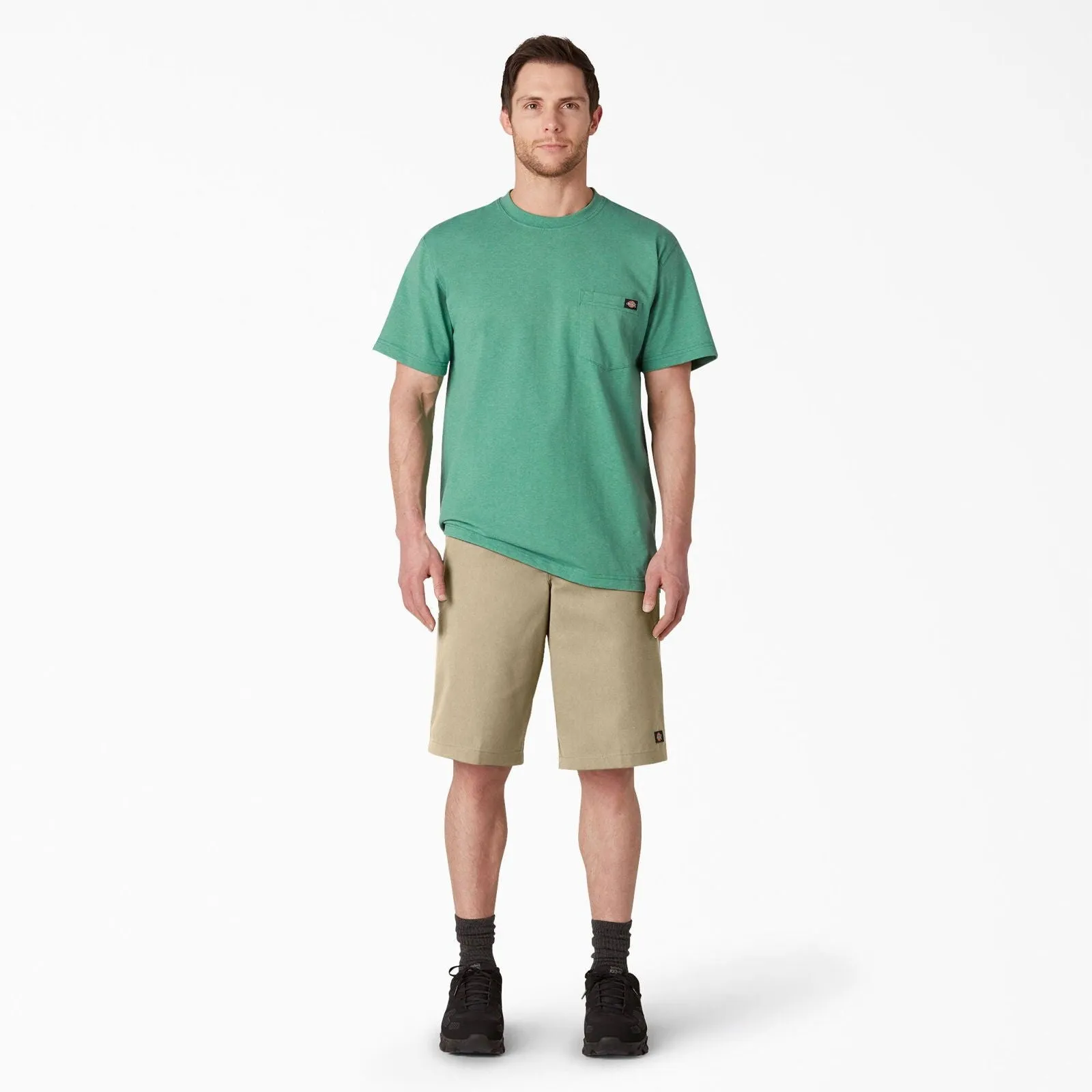 13" Loose Fit Multi-Use Pocket Work Shorts - Khaki
