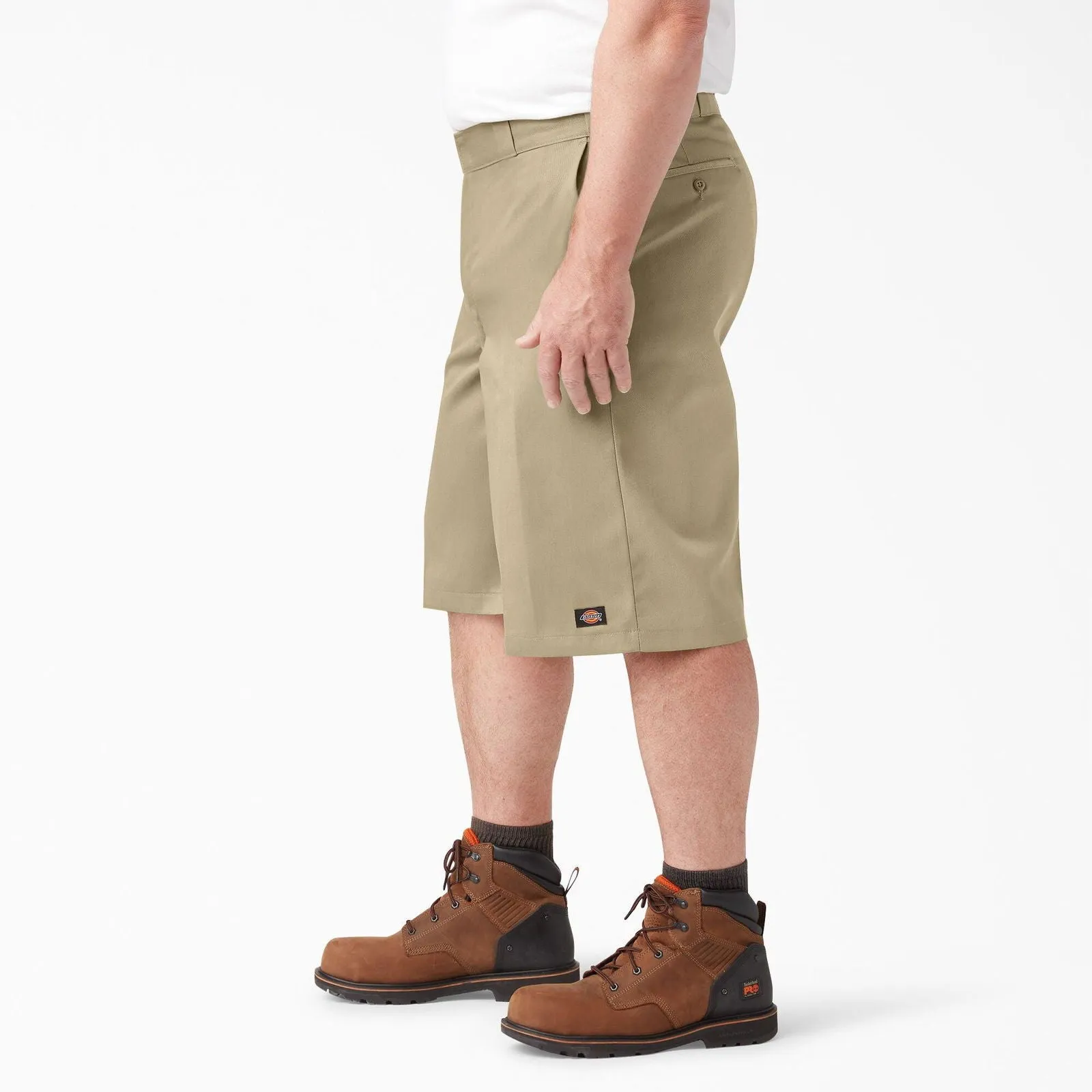 13" Loose Fit Multi-Use Pocket Work Shorts - Khaki