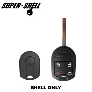 2012-2018 Ford / 4-Button Remote Head Key Shell / HU101 / OUCD6000022 CWTWB1U793 (RHS-FD-062)