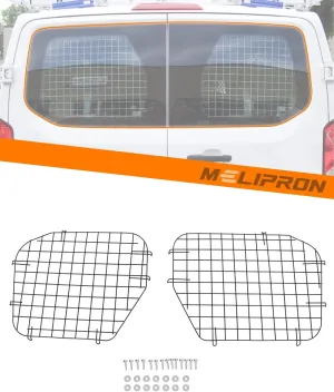 2Pcs Rear Security Window Screens for Ford Transit Low Roof