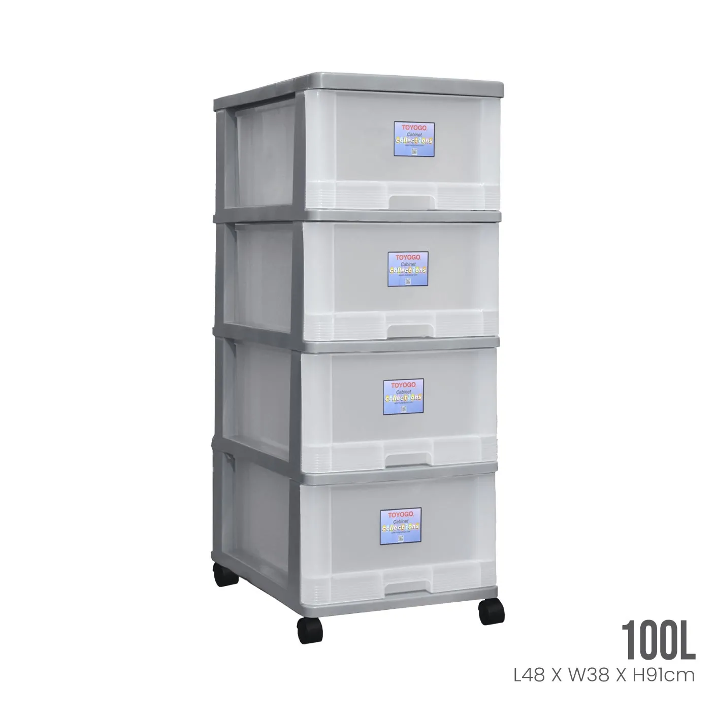 4 TIER MENTON DRAWER W/WHLS (903-4)