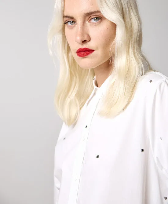 ACCESS FASHION - Camicia con strass quadrati