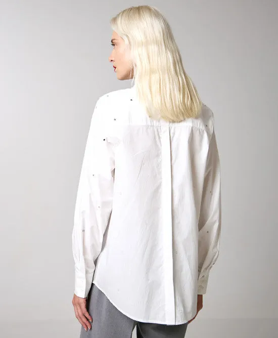 ACCESS FASHION - Camicia con strass quadrati