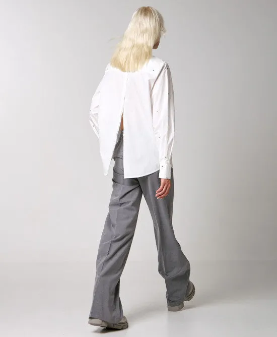 ACCESS FASHION - Camicia con strass quadrati
