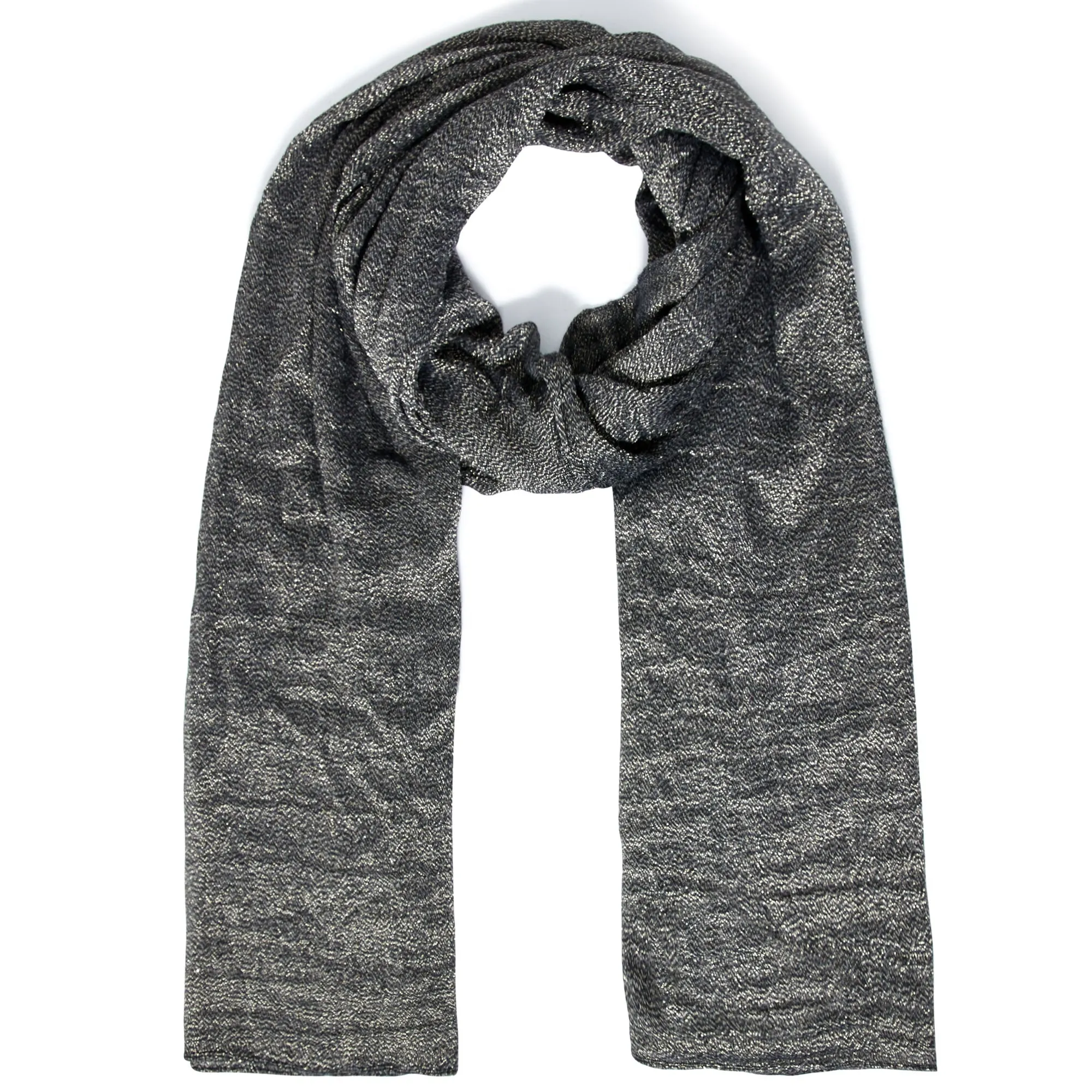 Accessorize London Women'S Glitter Occasion Scarf-Black
