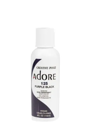 Adore Semi-Permanent Hair Color - 125 Purple Black