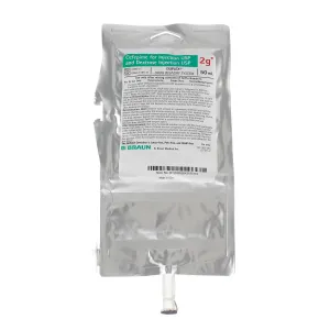 B BRAUN DUPLEX SYSTEM - 2g Cefepime & Dextrose Injection, 50mL, 24/cs (Rx), Non-Returnable (Continental US HI Only, Excluding IN and ND)