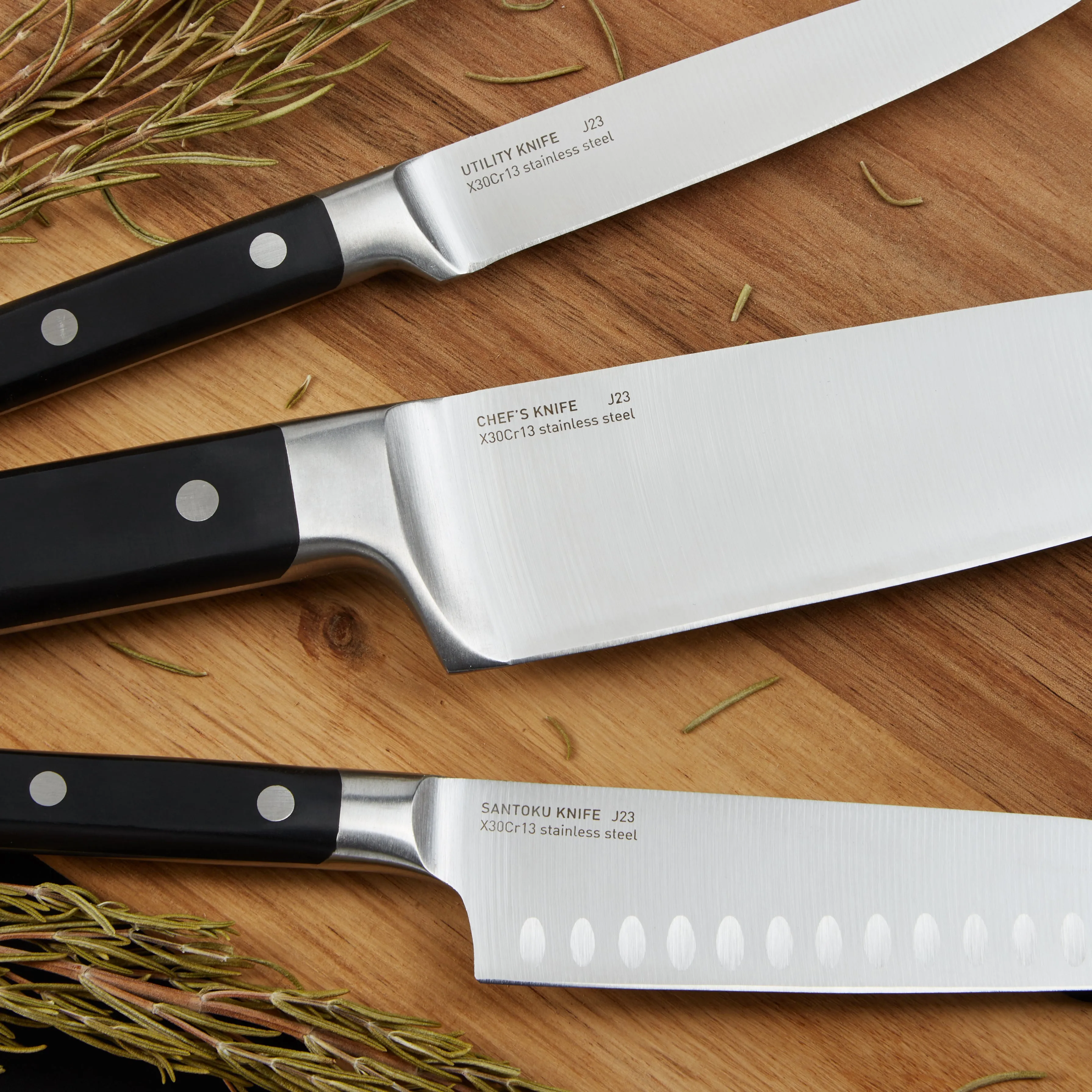 BergHOFF DiNA Gene Stainless Steel Santoku Knife, 5.5"