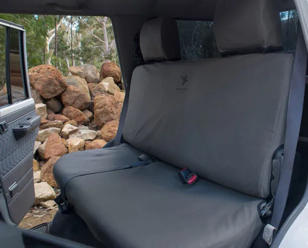 Black Duck Canvas Seat Covers Suits Ford Transit Bus VG / VH 3/2001-2/2004 Grey