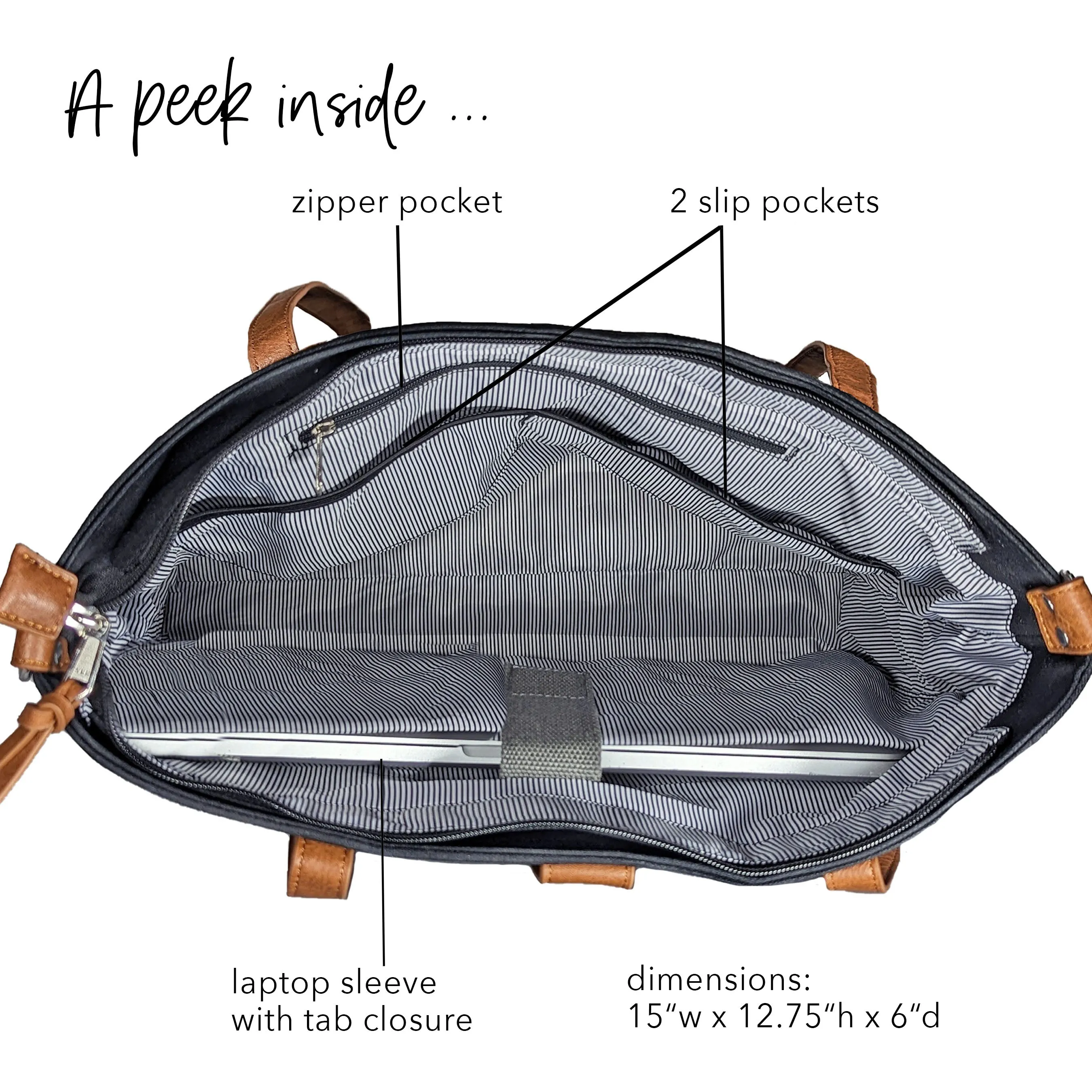Black Everyday CarryAll Tote Bag: Versatility Meets Style