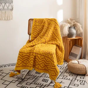 Bohemian-Style Half-Velvet Throw