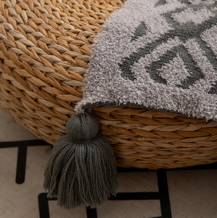 Bohemian-Style Half-Velvet Throw