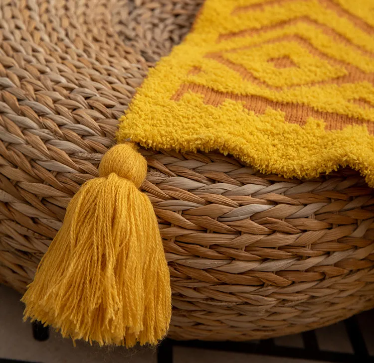 Bohemian-Style Half-Velvet Throw