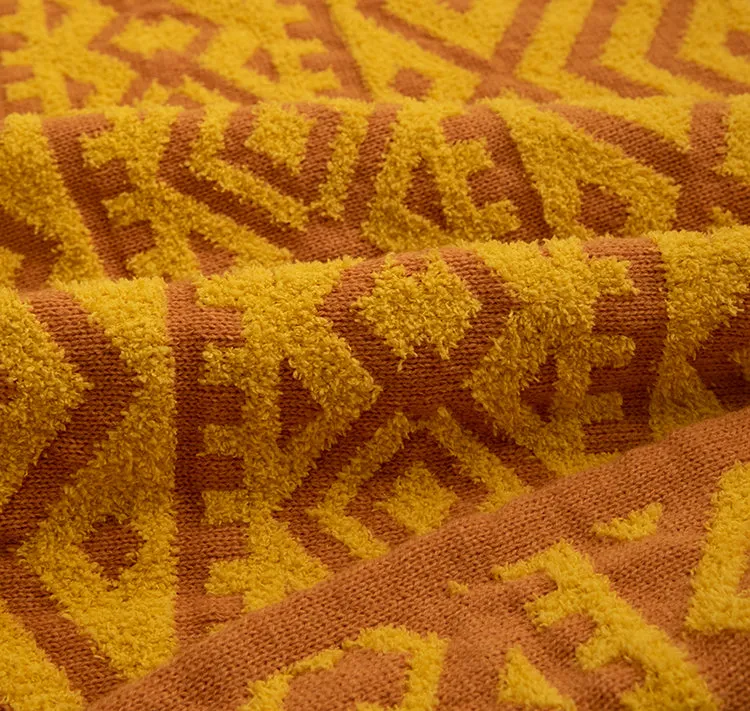 Bohemian-Style Half-Velvet Throw