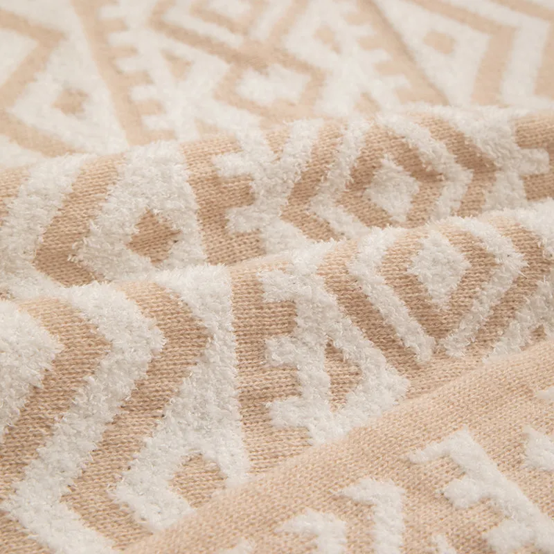 Bohemian-Style Half-Velvet Throw