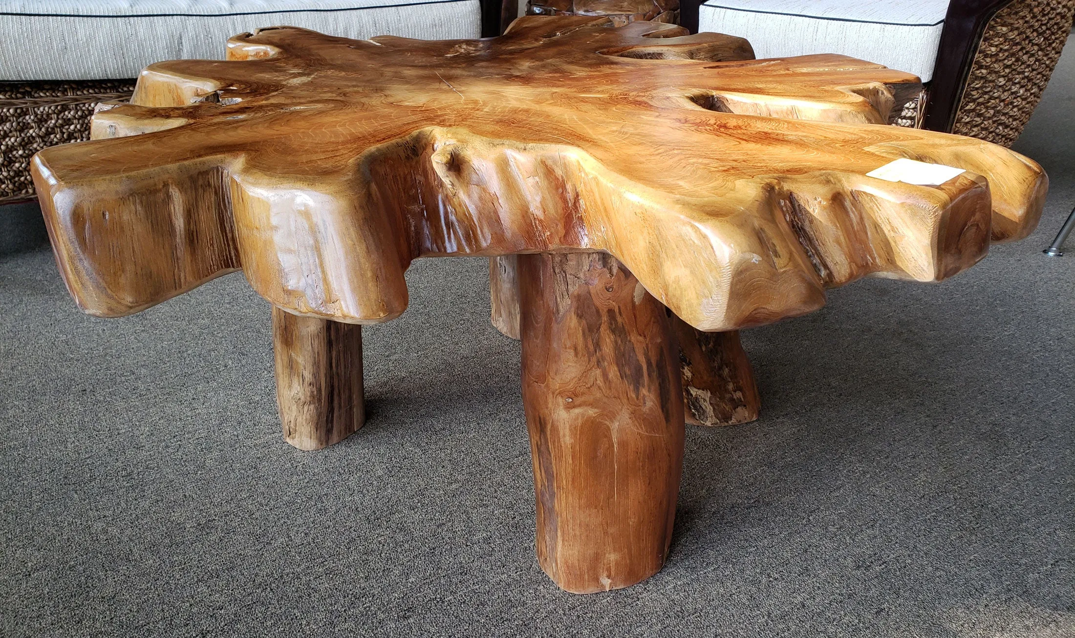 Brazil Suar Wood Unique Slab Coffee Table
