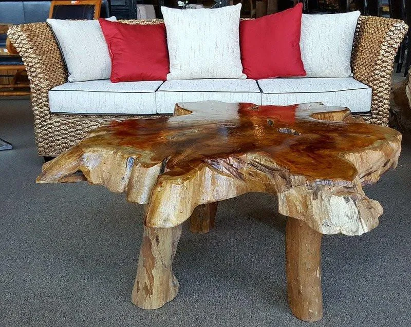Brazil Suar Wood Unique Slab Coffee Table