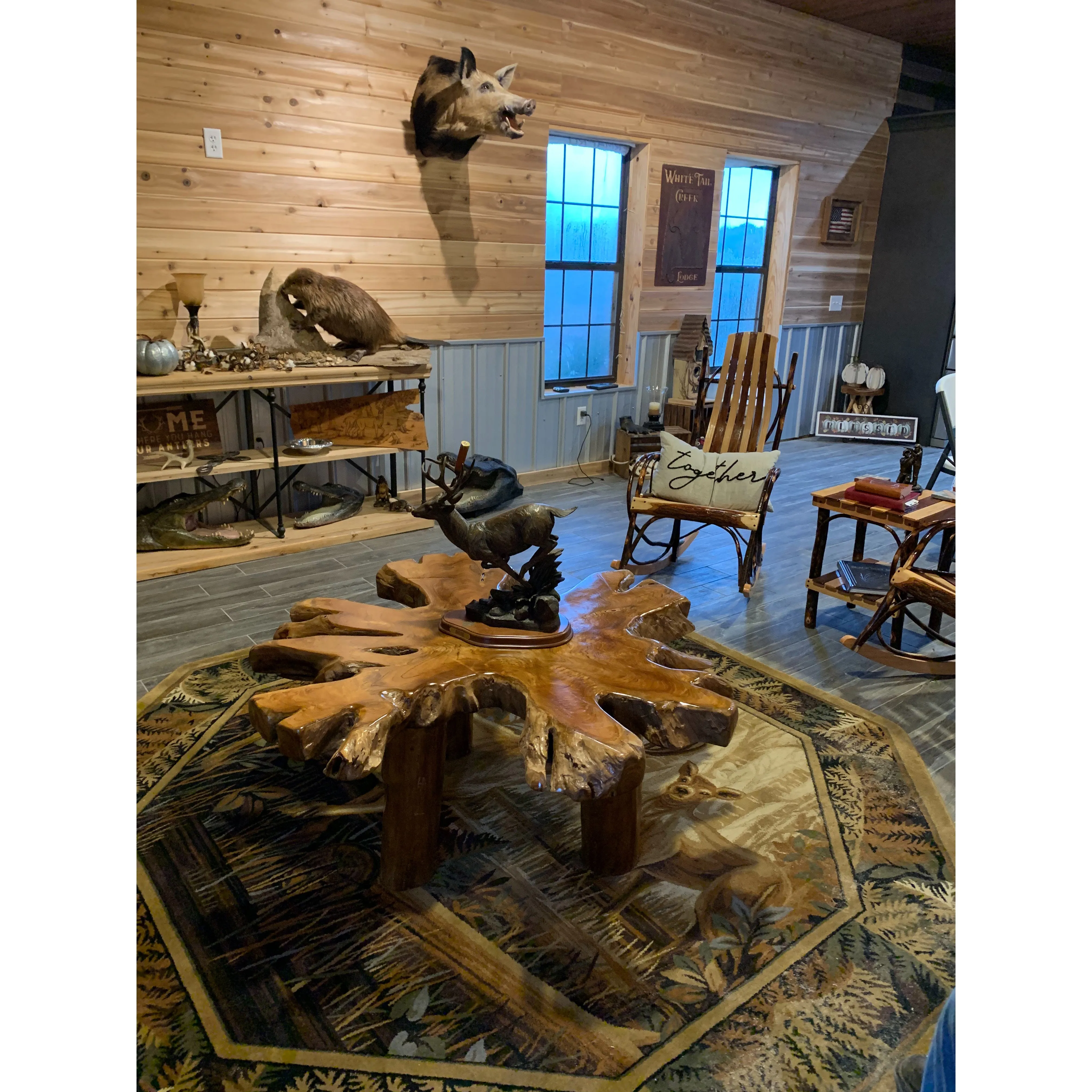 Brazil Suar Wood Unique Slab Coffee Table