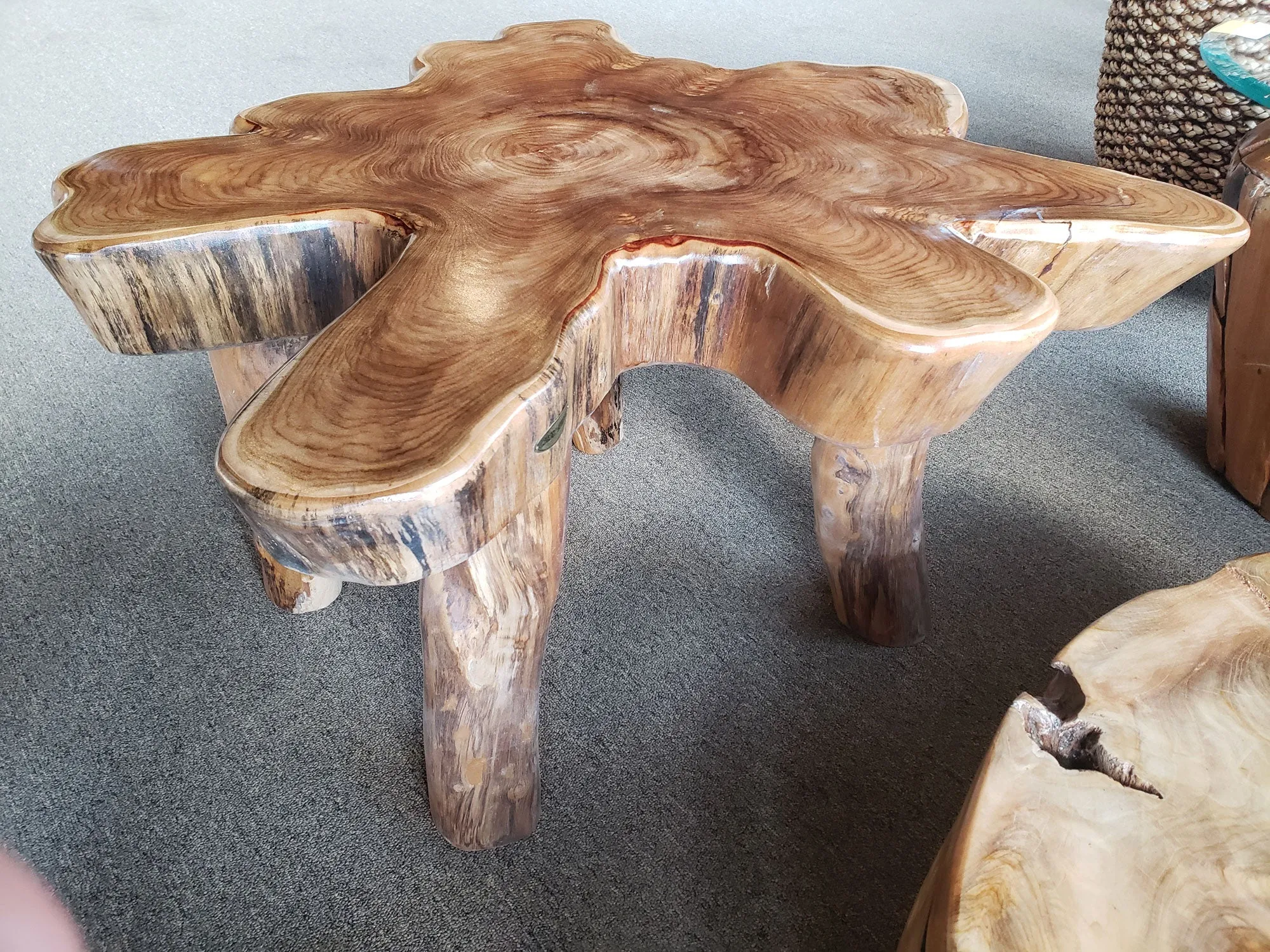 Brazil Suar Wood Unique Slab Coffee Table