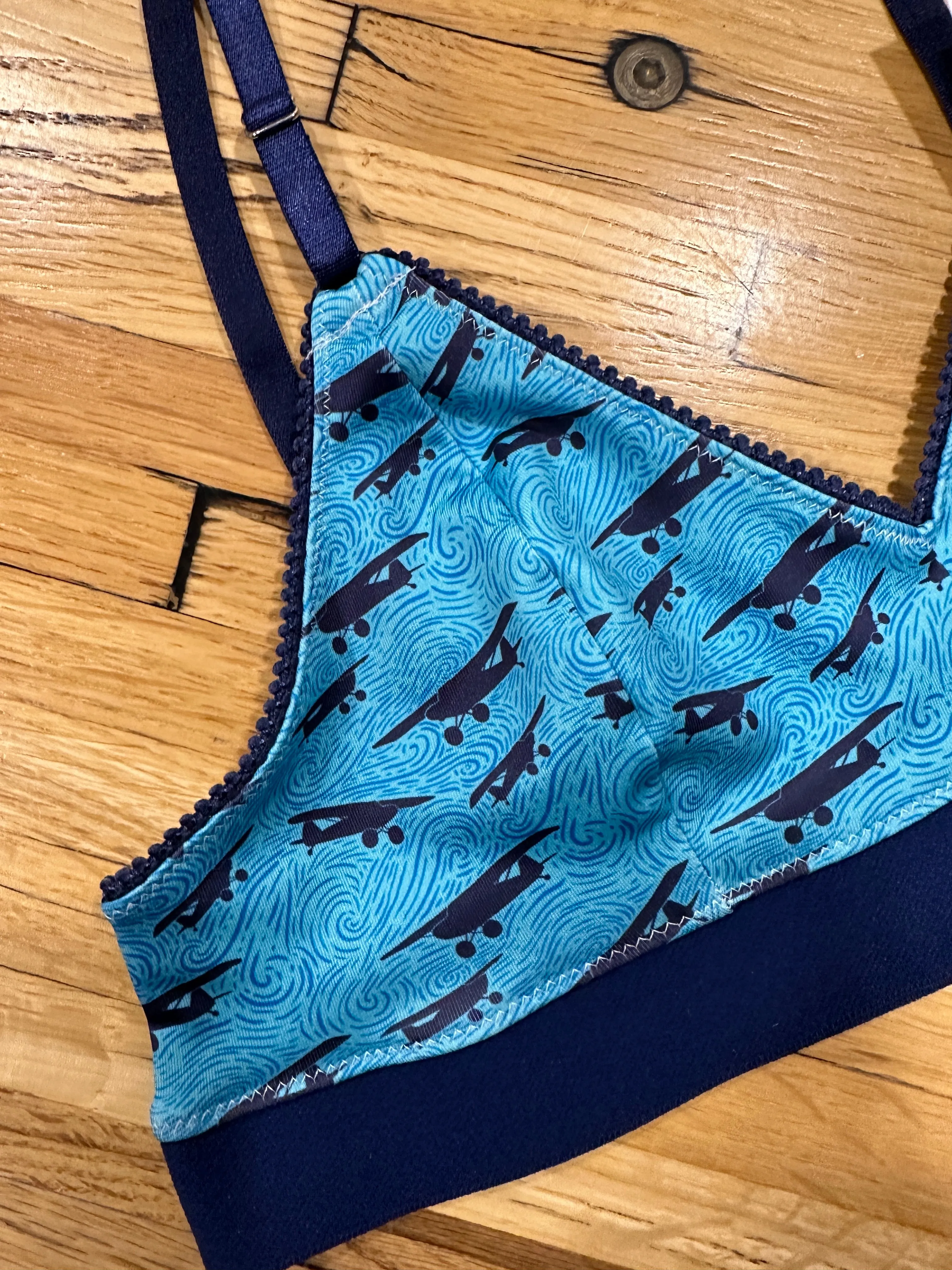 BUSH PLANE PRINT BRA