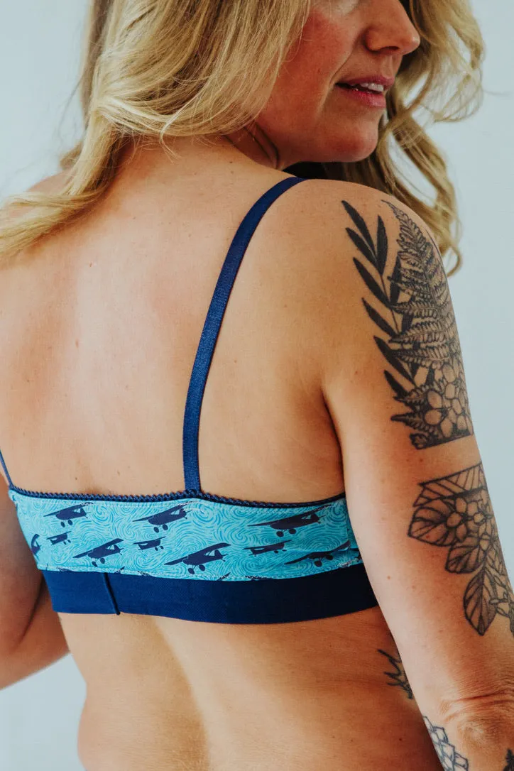 BUSH PLANE PRINT BRA