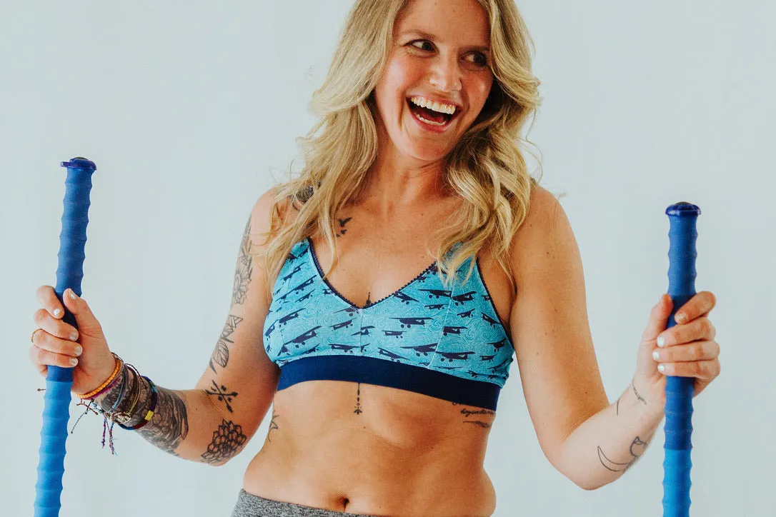 BUSH PLANE PRINT BRA