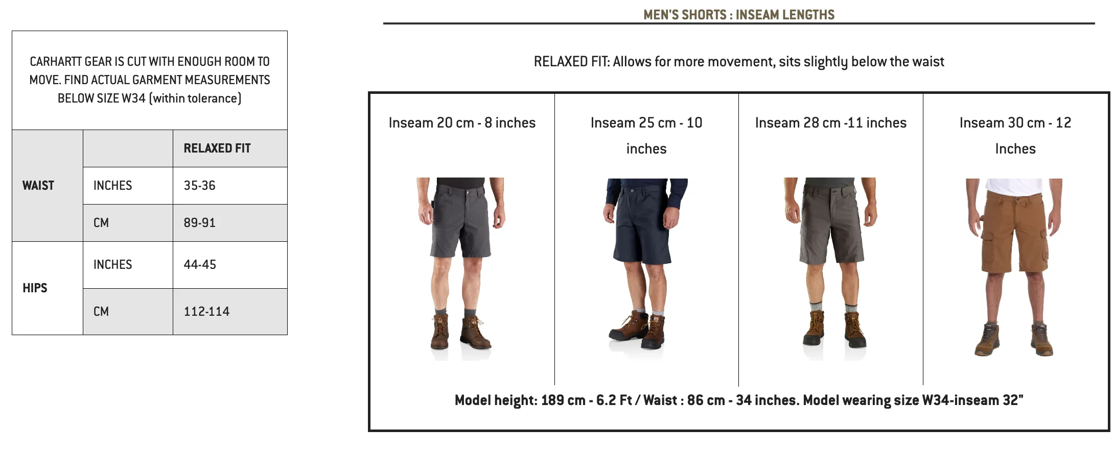Carhartt RUGGED FLEX Relaxed fit Canvas Cargo Work Short