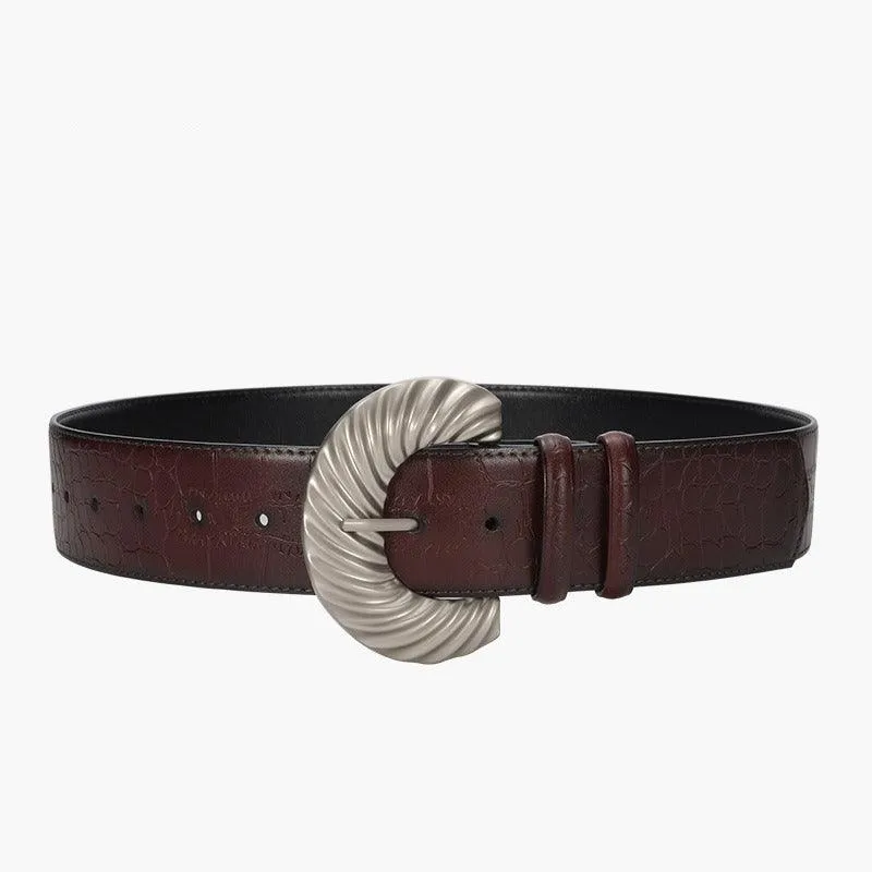 Ceinture en cuir pour femme, modèle Vida