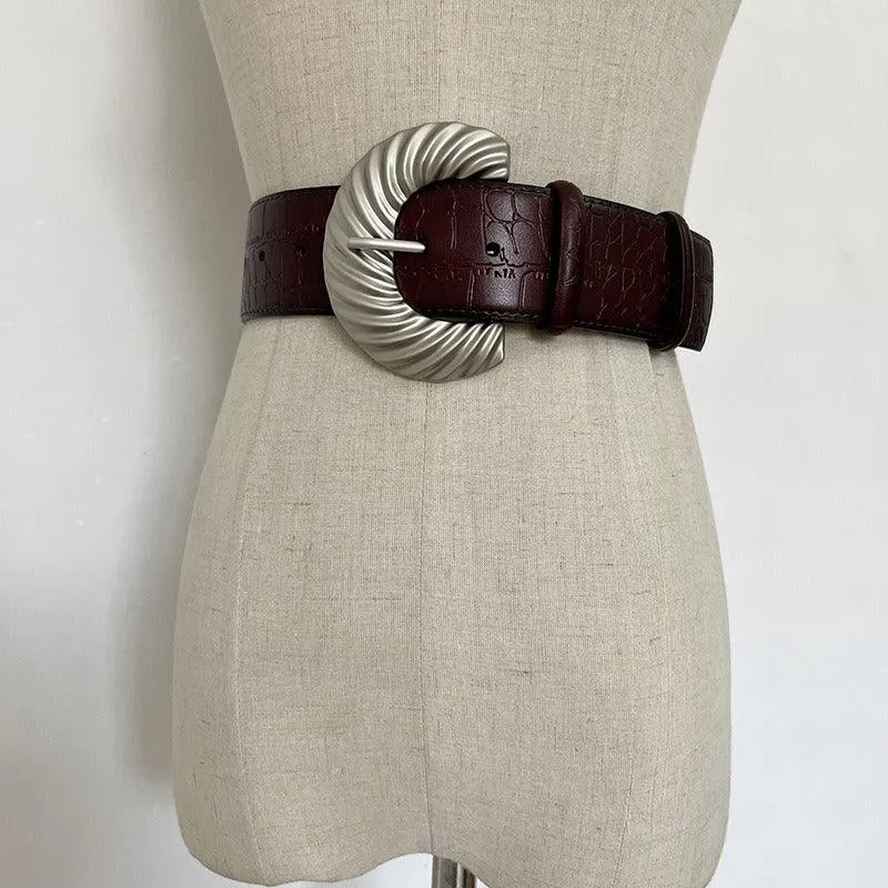 Ceinture en cuir pour femme, modèle Vida
