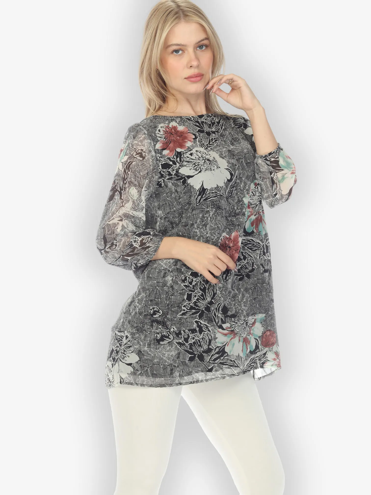 Citron Style Silk Tunic