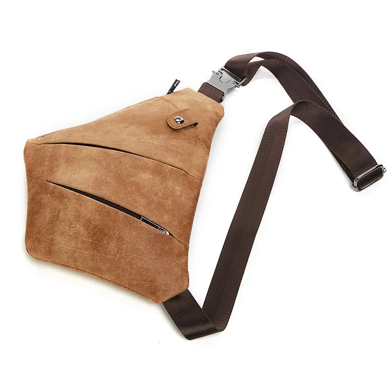 CityStride Geometric Leather Sling Bag