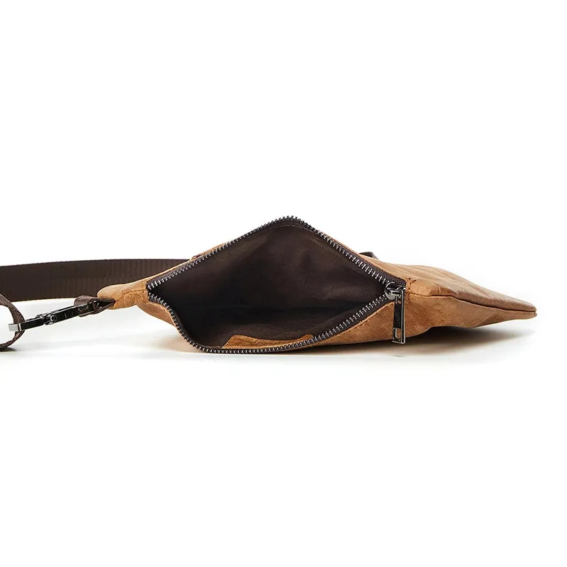 CityStride Geometric Leather Sling Bag