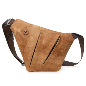 CityStride Geometric Leather Sling Bag