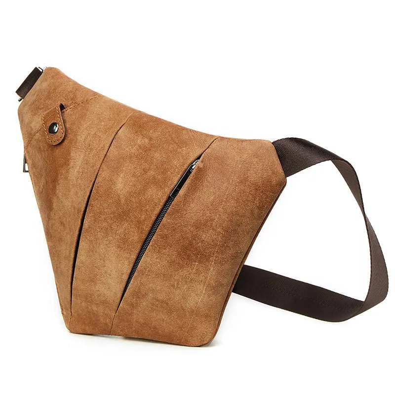 CityStride Geometric Leather Sling Bag