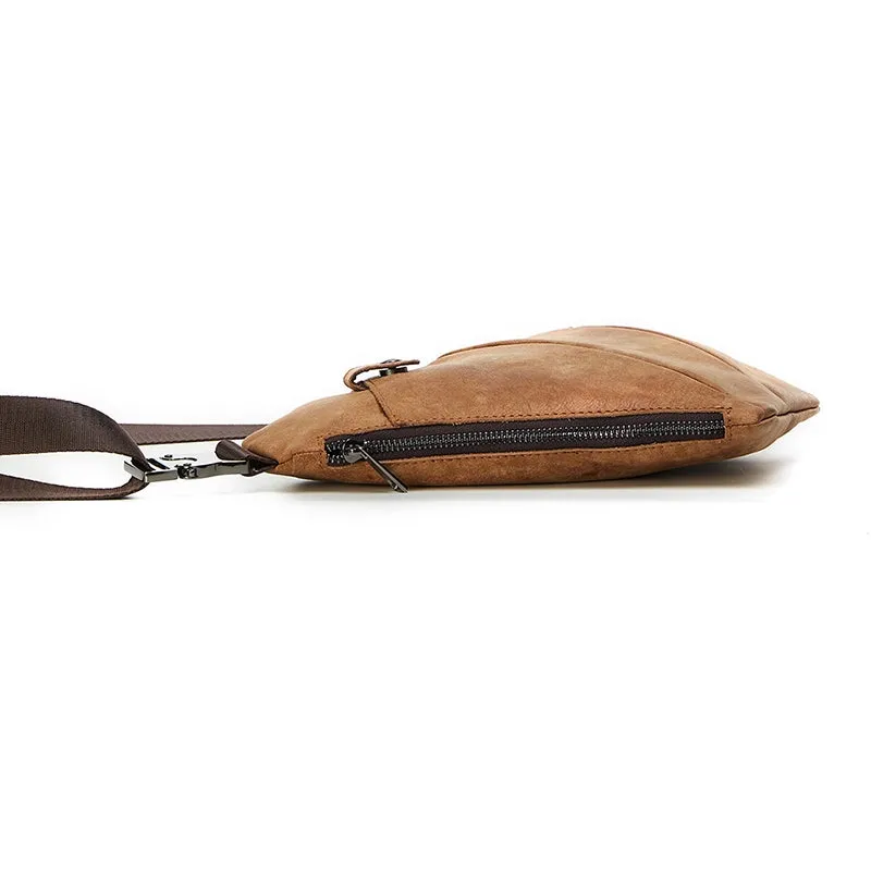CityStride Geometric Leather Sling Bag