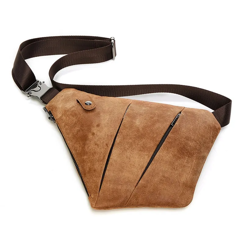 CityStride Geometric Leather Sling Bag