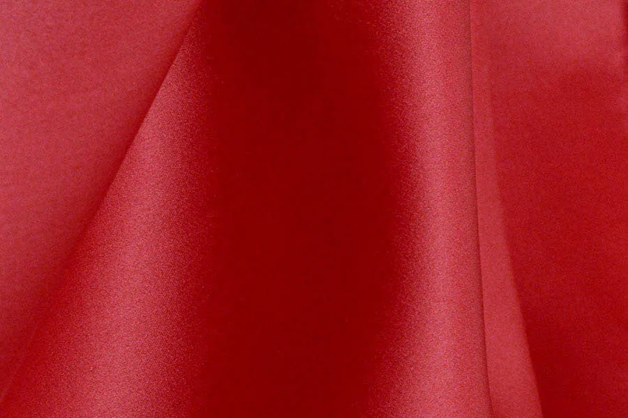 Crisp Brilliant French Raspberry Satin-Faced Silk Organza