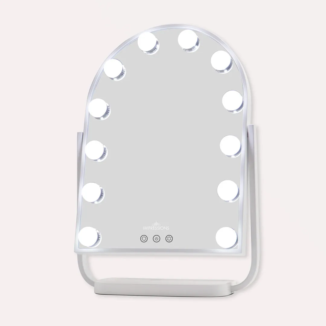 Curva Arch Tri-Tone LED Makeup Mirror