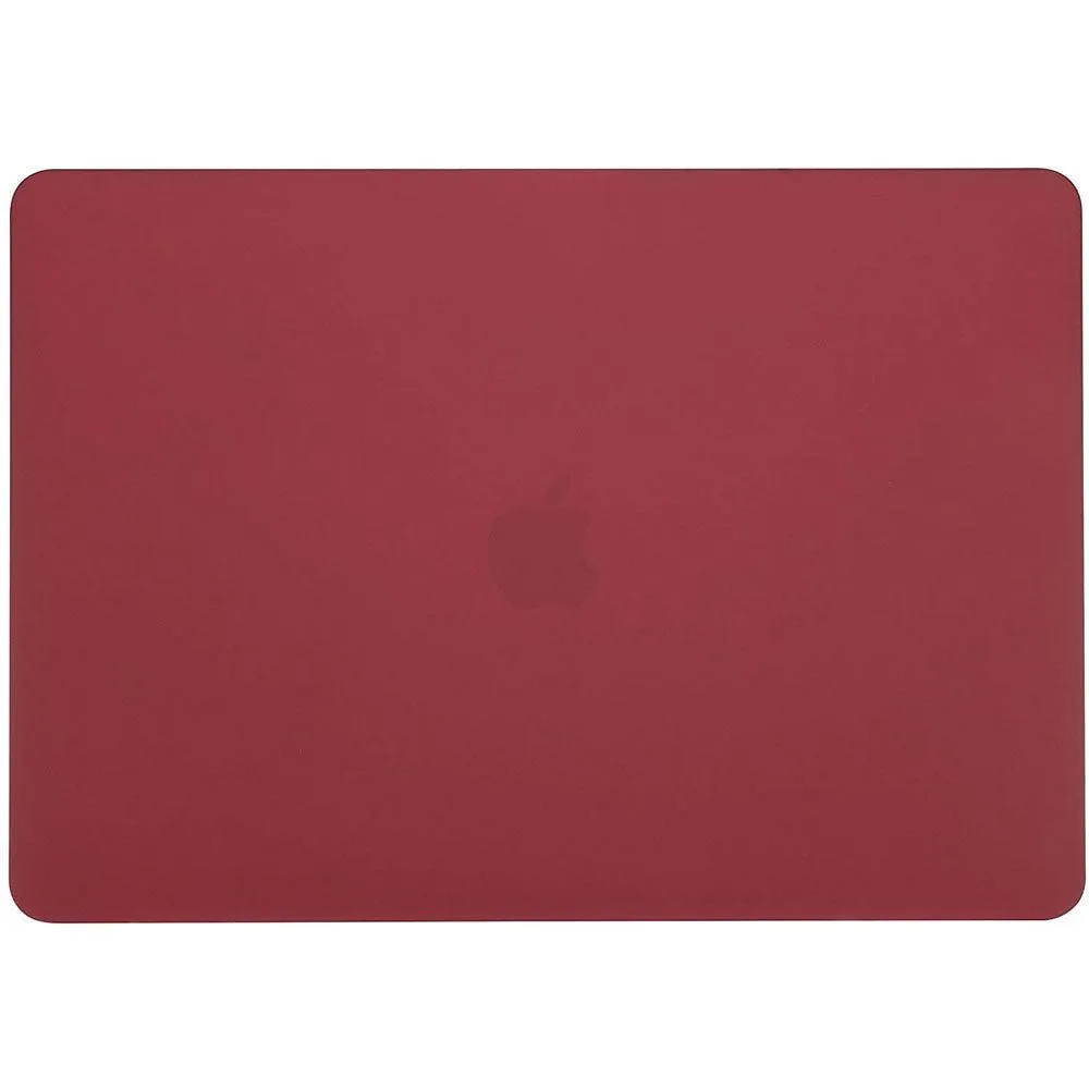 Dark Red MacBook Pro 13 inch 2020 A2338 A2251 A2289 Matte Shell Case Keyboard Cover Touch Bar