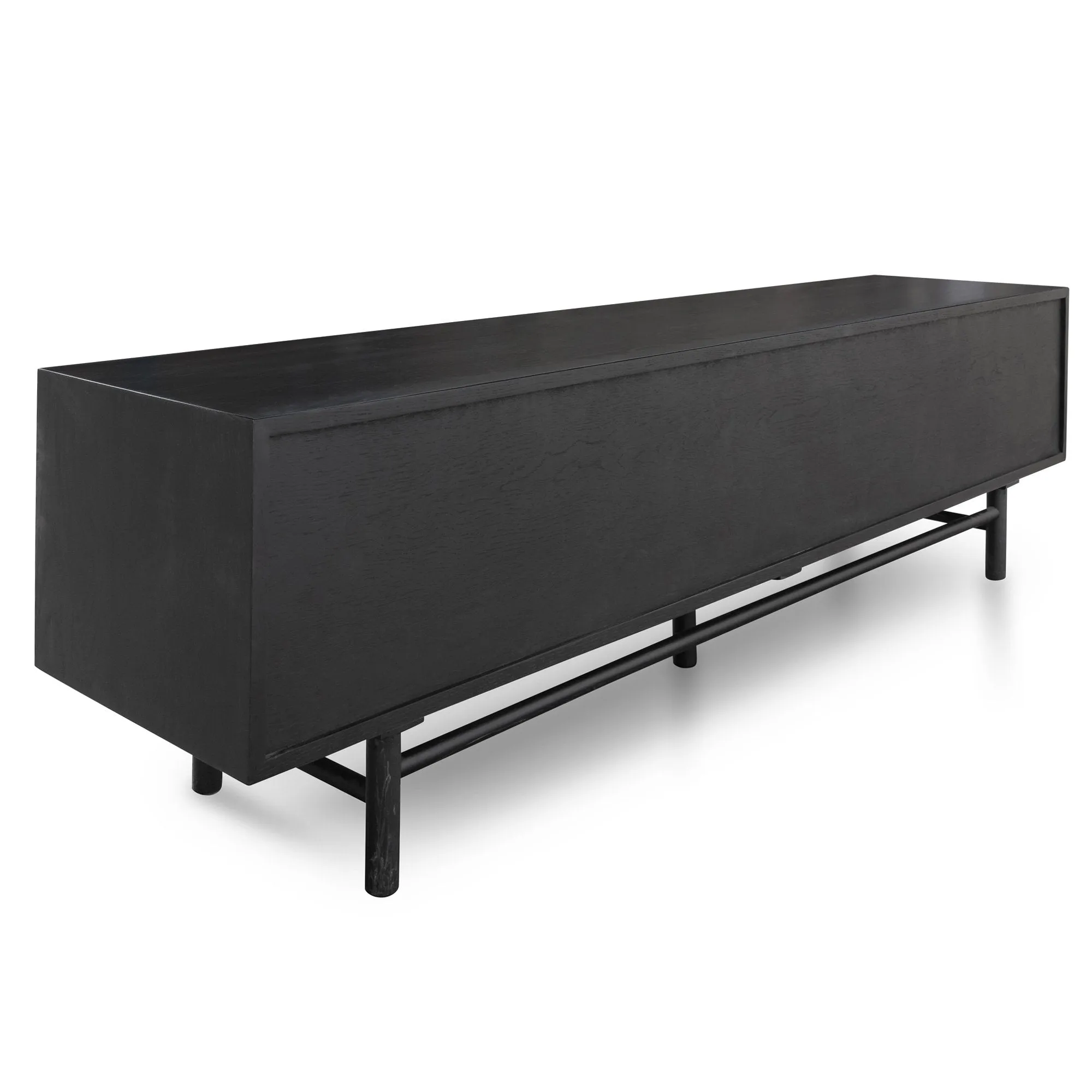 Ducan 2.1m Wooden TV Entertainment Unit - Black