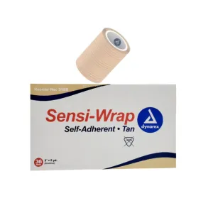 Dynarex 3188 Sensi Latex Free Self-Adherent Wrap 2" x 5 yds Tan Box of 36