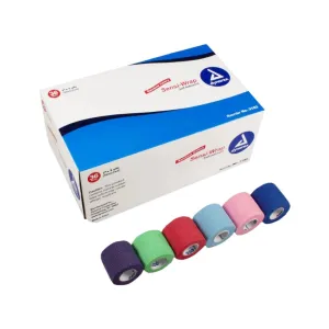 Dynarex 3216 Sensi Latex Free Self-Adherent Wrap  2" x 5 yds Assorted Colors Box of 36