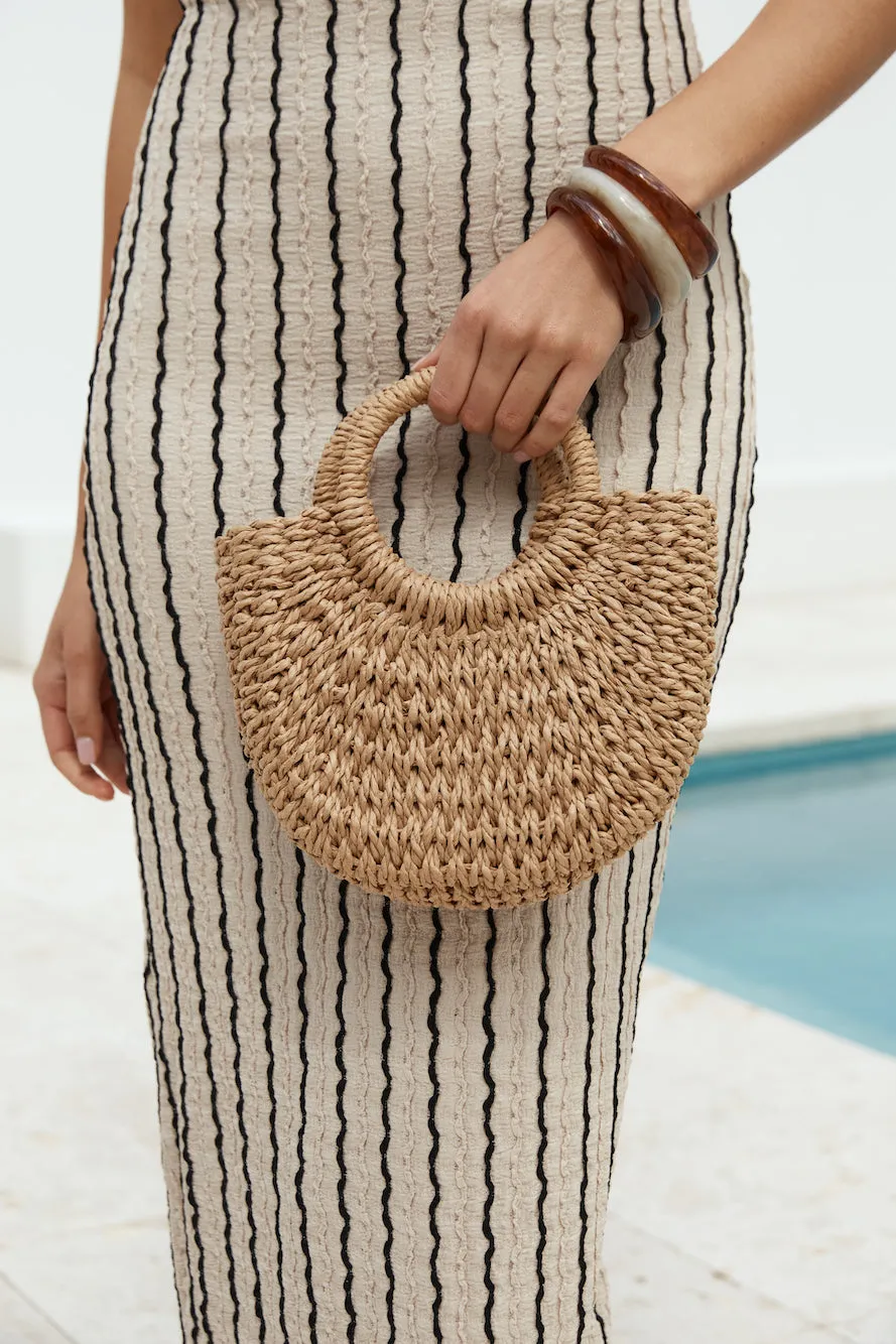 Escape To Explore Woven Bag Natural