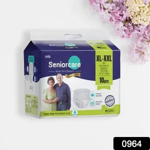 Extra Large - XXL Senior care Adult Pull Up Diaper Pants(Waist Size (120-170 Cm | 47 -67 Inch) (10*4 Pcs) Adult Diapers - XL - XXL  (10 Pieces)