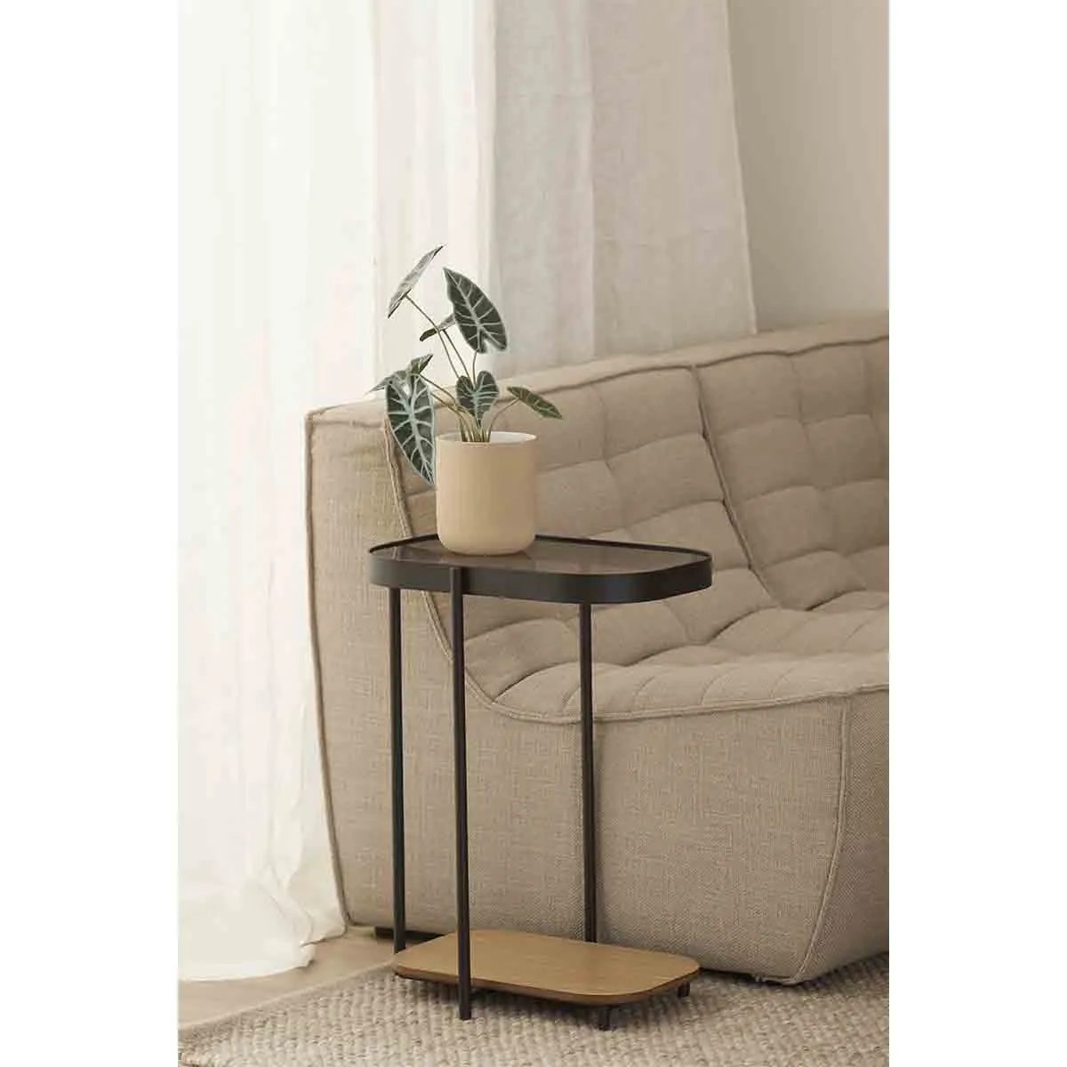 Glam Rectangular Side Table