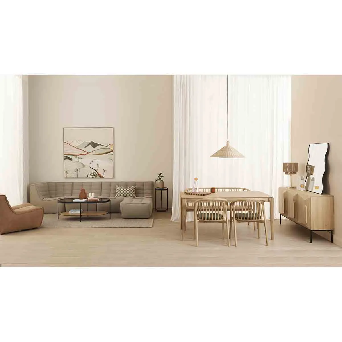 Glam Rectangular Side Table