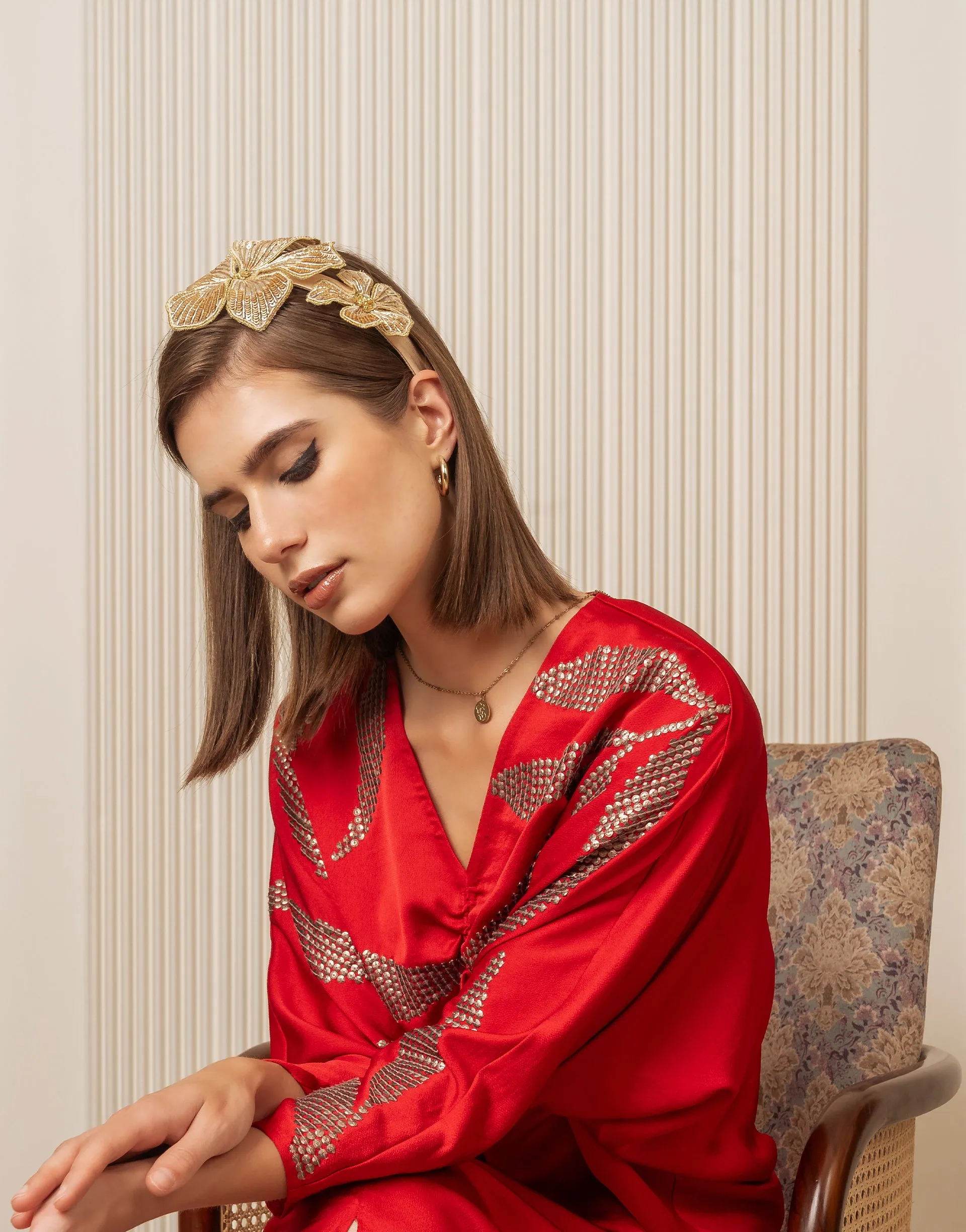 Golden Hibiscus Headband
