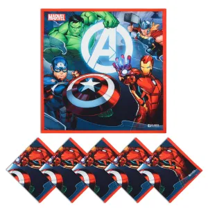Heart Home Marvel Avenger Team Handkerchiefs | Cotton Handkerchiefs for Boys | Handkerchiefs for Girls | Rumal for Boys & Girls | Hankies for Gifting | Pack of 6 | Multicolor