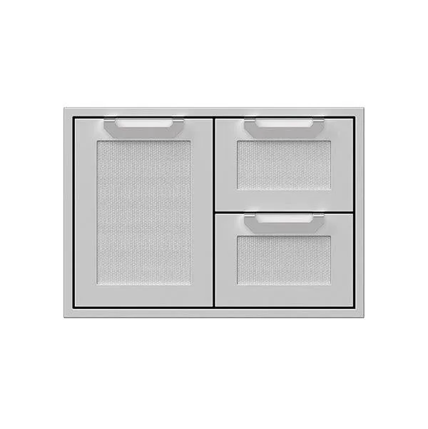 Hestan 30" Double Combo Door/Drawer, Grove/Green